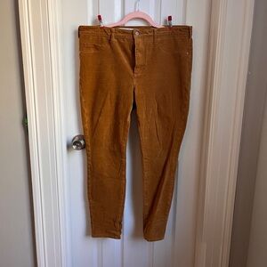 Pilcro Anthropologie High Rise Skinny Corduroy size 32